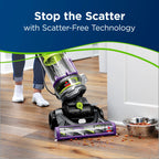 BISSELL PowerLifter Swivel Pet Rewind, Bagless, Upright Vacuum, Pet Friendly, Triple Action Brush Roll, Automatic Cord Rewind, Scatter Free Technology, 2259, Black & Purple