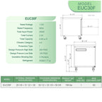 NSF 29 in. Undercounter Freezer 7 Cu.Ft.  Worktop Single Door Stainless Steel Commercial Freezer