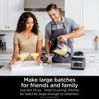 Ninja Professional Plus Kitchen System, 1400 Watts, 5 Presets for Smoothies, Chopping, Dough with Auto IQ, 72-oz.* Blender Pitcher, 64-oz. Processor Bowl, 24-oz. To-Go Cups, Black, BN800
