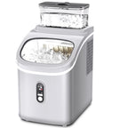 WAA Ice Maker with 1.5L Detachable Water Tank,33Lbs/24H Cube Ice,Timing Function,Self-Cleaning,Grey