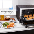 KitchenAid Dual Convection Countertop Oven with Air Fry and Temperature Probe, Black Matte, KCO224BM