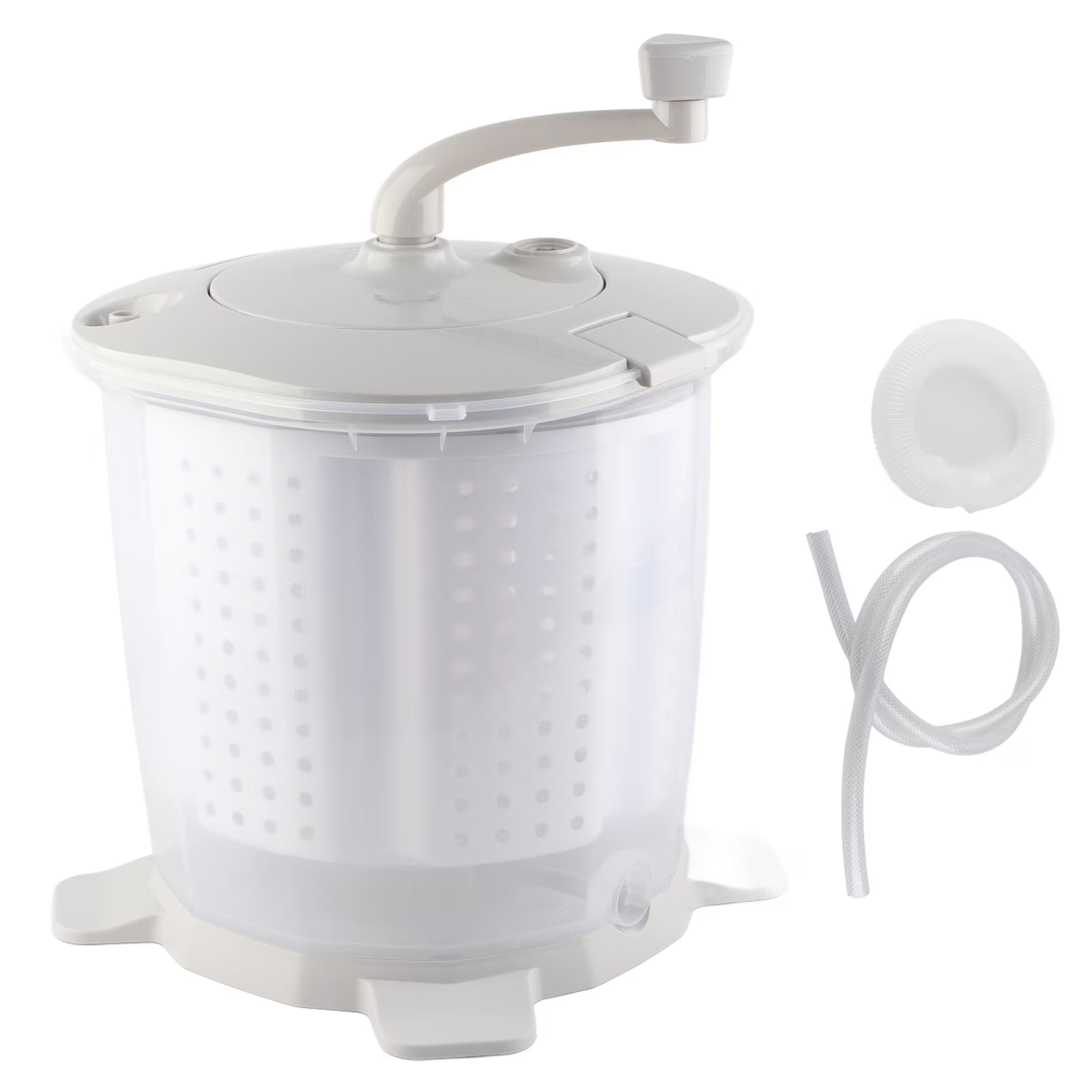 OHHANI Mini Manual Washing Machine Multifunctional ABS Material Detachable Dehydration Basket 1200rpm