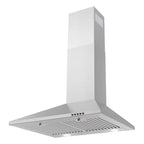 24 in. Ducted Wall Mount Range Hood in Stainless Steel with LED Lighting