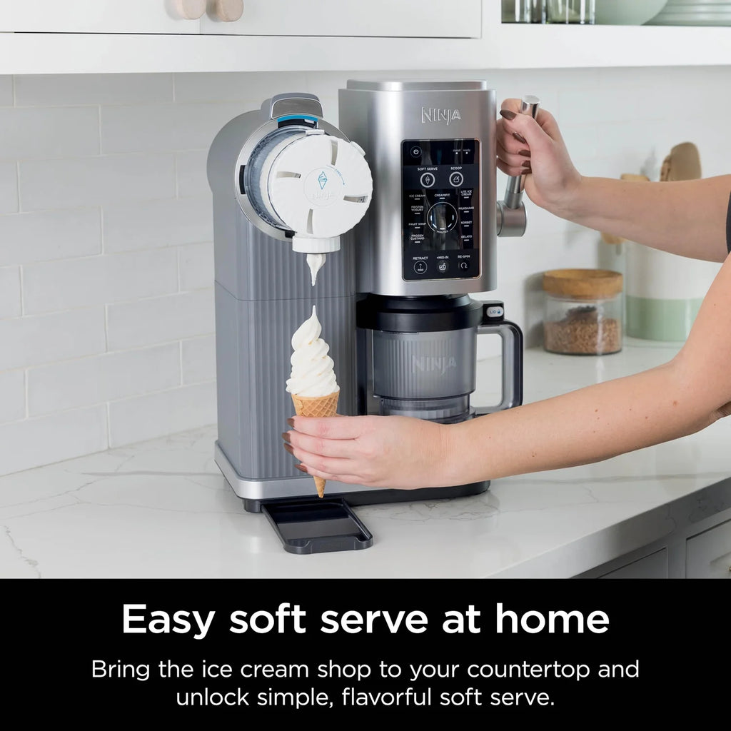 Restored Ninja CREAMi Swirl 13-in-1 Soft Serve Ice Cream Machine - Factory (Refurbished)