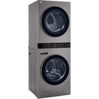 LG WKE100HVA 4.5/7.4 Cu. Ft. Smart Front Load WashTower - Graphite Steel