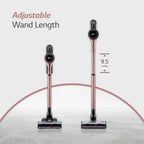 LG Cord Zero A9 Cordless Stick Vacuum - A912PM, Lightweight, Powerful Suction, Pet Hair, Hard Floor, Carpet, HEPA Filter, Self-Cleaning Brushroll, LED Headlights, Rechargeable, Multi-Surface
