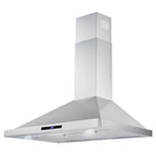 Cosmo 3 Piece Kitchen Appliance Package With 36" Electric Cooktop 36" Wall Mount Range Hood 24" Single Electric Wall Oven Kitchen Appliance Bundles