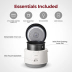 Cuckoo Rice Cooker 20 Cups Cooked Warmer with Nonstick Pot Easy Switch Start White (CR-1095)