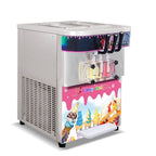 Kolice Countertop Yougurt 3 Flavors Soft Serve Ice Cream Machine-Upper Tanks Refrigerated,ETL Certificate