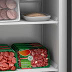HOMCOM 3 Cu Ft Mini Freezer, Reversible Door, Under Counter Freezer, Black