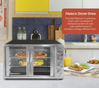 Elite Platinum Double Door Countertop Microwave Oven in Stainless Steel