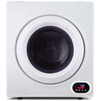 EUHOMY 1.5 Cu.Ft Portable Clothes Dryer 850W Front Load with 200 Minute Timer for Apartment Home DOE Certified, White