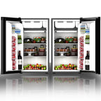 Costway 3.2 Cu.Ft. Compact Refrigerator Mini Dorm Small Fridge Freezer Reversible Door