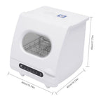 Portable Mini Dishwasher Countertop, 1200W 5 Washing Programs Display Washing Programs Table Top Dishwasher, With 360��Dual Spray, Portable Compact Dishwasher, L15.7xW15.7xH17.72in