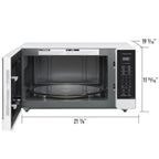 Panasonic 1.6-cu. ft. 1250W Countertop Microwave with Inverter Technology, Black NN-SN74PB