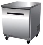 Maxx Cold Single Door Undercounter Freezer, 27.5"W, 6.5 Ct Ft, in Stainless Steel (MXCF27UHC)