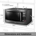 Toshiba 1.2 cu ft Countertop Microwave Ovens in Stainless Steel