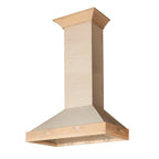 ZLINE 30 in. Unfinished Wooden Wall Mount Range Hood - Includes Motor