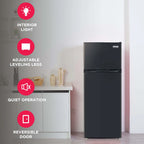 Frigidaire 7.5 Cu. Ft. Top Mount Refrigerator, Black