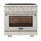 Professional 36-in Propane Gas Range in Stainless Steel with True Simmer Burners