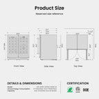 Yeego 30" Wine and Beverage Refrigerator,Two 15" Wine and Beverage Cooler Under Counter or Freestanding, Hold 33 Bottles and 80 Cans(Two Pack)
