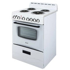 Avanti 24 Inch 2.6 cu ft Double Oven Electric Range in Black