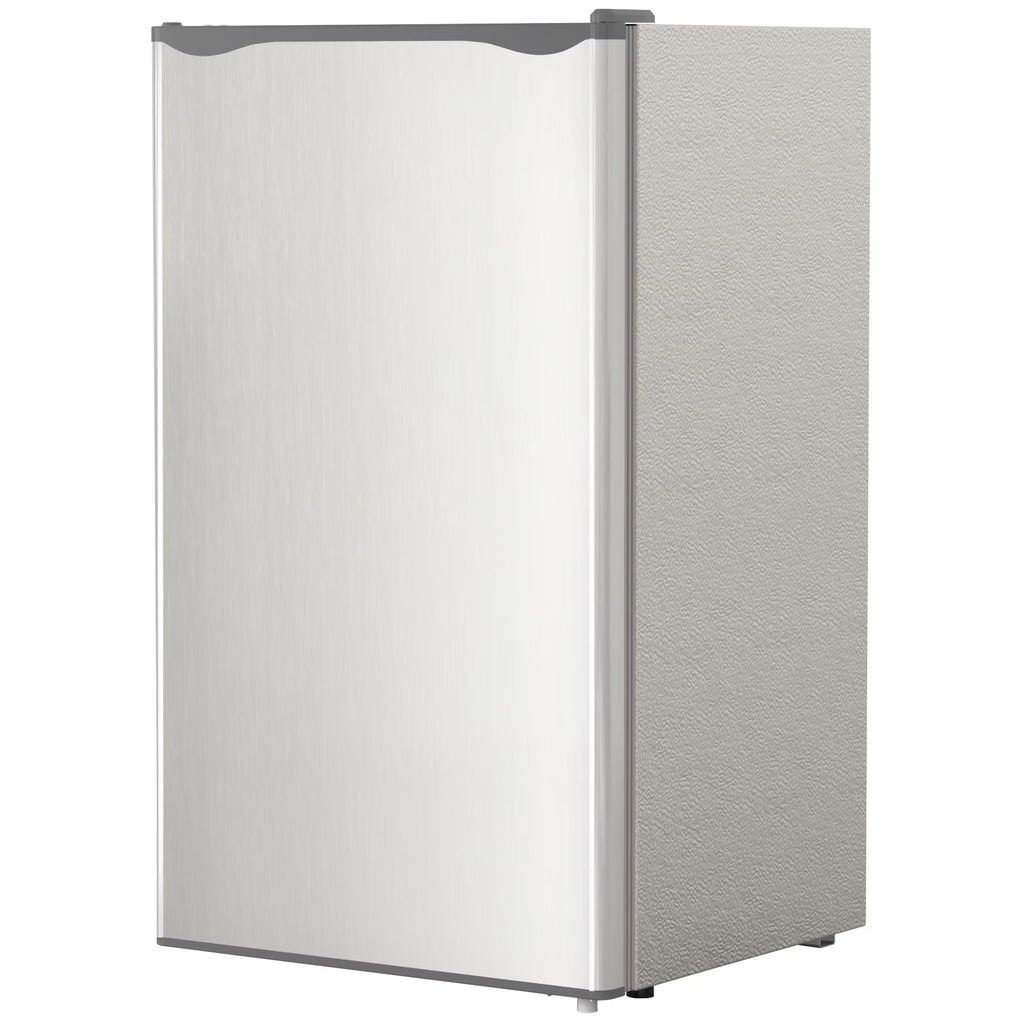KOFUN Mini Fridge with Freezer, Stainless Steel, 3.2 Cu.ft Compact Refrigerator, Portable Cooler Warmer for Kitchen, Bedroom, Dorm, Apartment, Bar, Office, RV