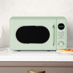 Magic Chef 0.7 Cubic Feet 700W Classic Retro Countertop Microwave, Green