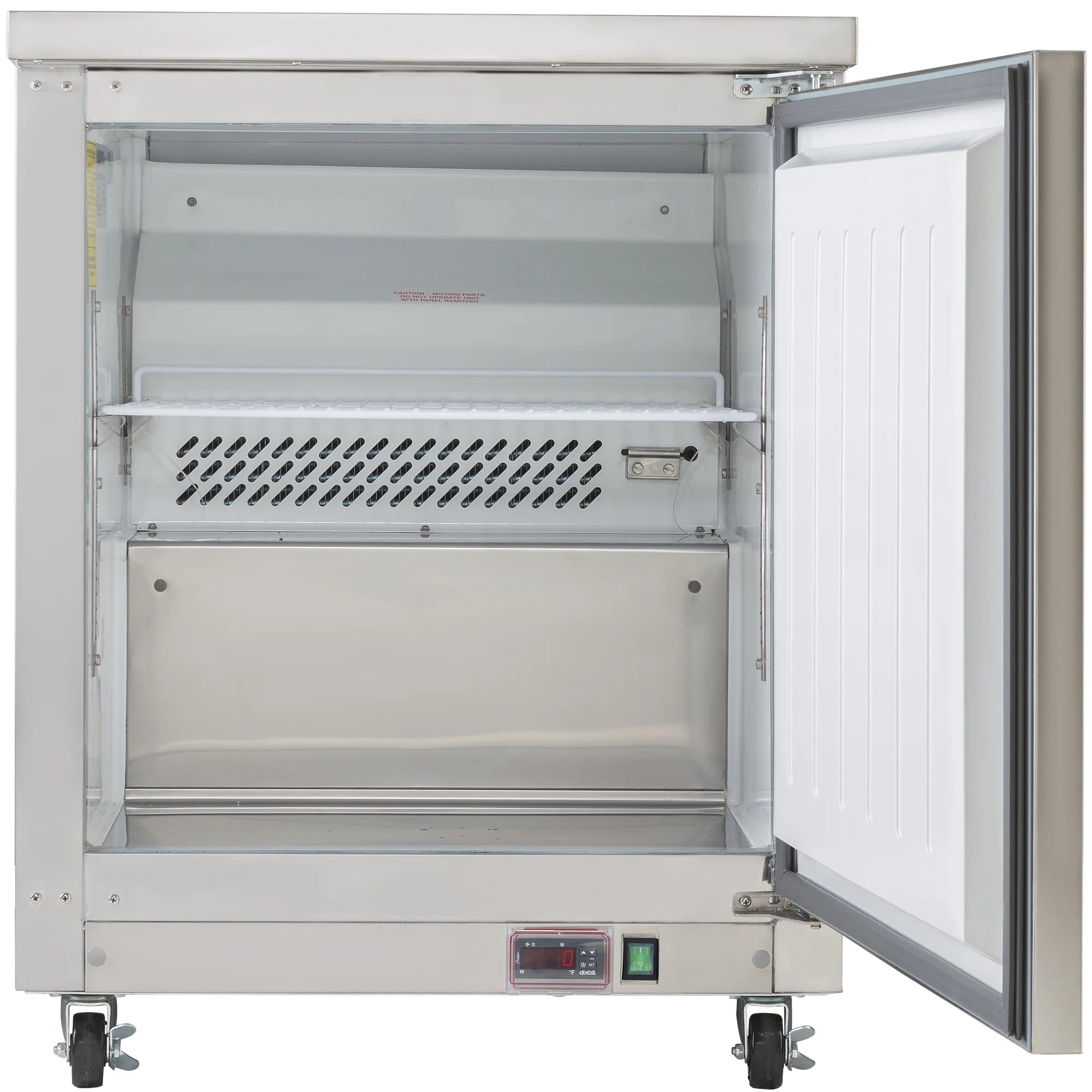 Maxx Cold Single Door Undercounter Freezer, 27.5"W, 6.5 Ct Ft, in Stainless Steel (MXCF27UHC)