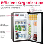 Frigidaire EFR376-C-PINK 3.2-Cu.-Ft. 65-Watt Retro Bar Fridge with Side Bottle Opener (Pink)