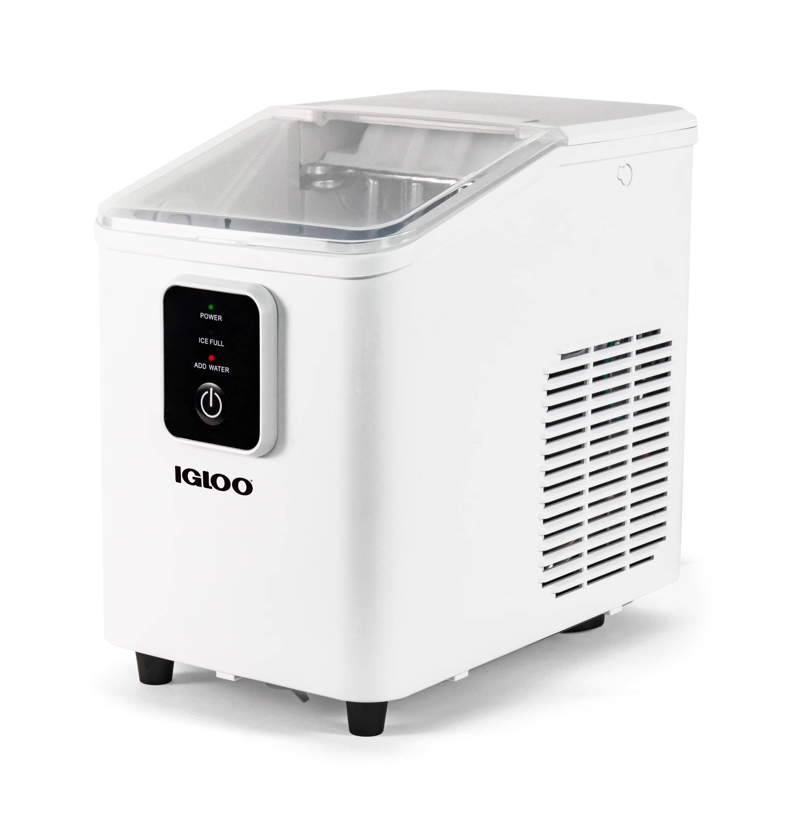 Igloo Self-Cleaning Countertop Ice Maker - Compact and Portable - Creates 26 lbs. Per Day, 8 Pieces Ready Every 7-8 Minutes - Includes Ice Scoop and Basket - Aqua
