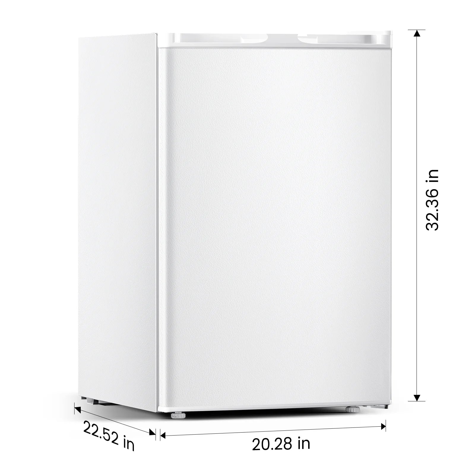 Moifoi 3.0 Cu.ft Upright Freezer, Reversible Single Door Vertical Freezers w/ Removable Shelf, Energy Saving, Silver
