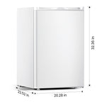 KNDKO 3.2Cu.ft Upright Freezer, Compact Freezer with Removable Shelves, Adjustable Thermostat for Home/Kitchen/Office, SILVER