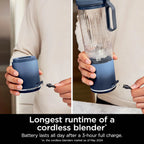 Restored Ninja BC251QRD Blast Max Personal Cordless Blender, 3 Programs, 22 oz. Twist & Go Vessel, Cherry (Refurbished)