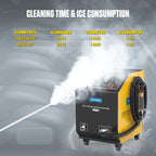 AUTOOL Automotive Dry Ice Cleaning Machine Car Engine Throttle Carbon Deposit Cleaner Exhaust Pipe Pressure Washer 110V/220V Dry Ice Blasting Clean Machine for All Cars, HTS705