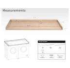 YOSITiuu Washer Dryer 54 inch Countertop with Safety Ledge for Laundry Room Organization, Light Wood, LF-WDCT1C