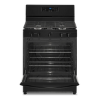 WHIRLPOOL WFG505M0MB 30" Black Free Standing Gas Range Black