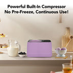 Whynter 0.8 Quart Compact Automatic Ice Cream Maker with Stainless Steel Bowl, Lilac Haze ICM-080-LH