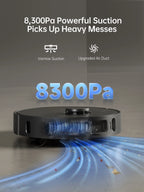 Dreame X30 Ultra Robot Vacuum, 8300Pa Suction, Self Cleaning with 140��F Water, Liftable Mop