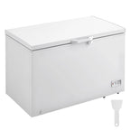 KFFKFF 12.8 Cu.ft / 345 L  Top-Open Chest Freezer with 7-SpeedTemperature Control 4 Removable Storage Baskets, Freestanding 6 Wheels