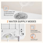 AIRMSEN Countertop Dishwasher with Salt Chamber, Portable Mini Dishwasher with 5L Built-in Water Tank, 18H Delay Start & ECO Mode, Ideal for Apartments & RVs, TDQR09