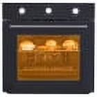 Seetaras Single Wall Oven 24" Built-In Electric Ovens with Mechanical Knobs Control, Double-Layered Glass Door,70L, 3000W, 8 Baking Modes, with Air Frying Function, 3D Surround Heating