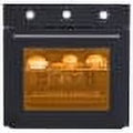 Seetaras Single Wall Oven 24" Built-In Electric Ovens with Mechanical Knobs Control, Double-Layered Glass Door,70L, 3000W, 8 Baking Modes, with Air Frying Function, 3D Surround Heating