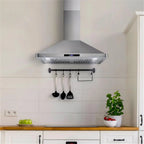Cosmo 63175S 30 Inch Wall Mount Range Hood w/ Digital Controls, Stainless Steel