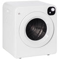 Homiyad Compact Laundry Dryer 1300W Portable Clothes Dryer with 3.2 cu.ft Stainless Steel Drum, Front Load Electric Dryer, White