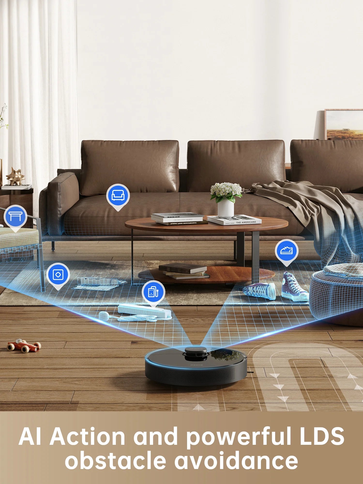 Dreame D10s Pro Robot Vacuum and Mop, Wi-Fi Compatible, Powerful Suction