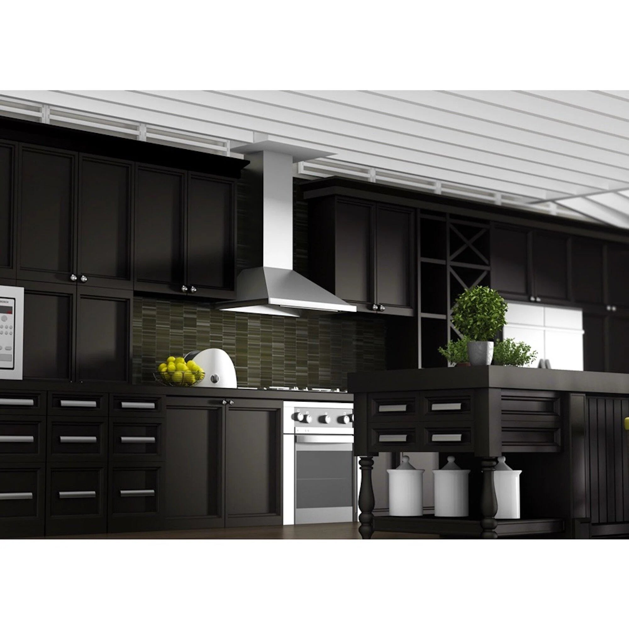 ZLINE 36 in. Outdoor Wall Mount Range Hood in Stainless Steel (696-304-36)
