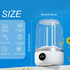 DGQPLPD Portable Washing Machine, Rechargeable Cordless Mini Washing Machine with 4000mAh, Charge 1 Time and Up to Use 20 Times, Washer Machine for Baby Clothing, Underwear