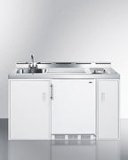 Summit C60glass 60 Inches Combo Kitchen - Stainless Steel