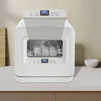 Portable Compact Countertop Mini Dishwasher with Water Tank Leak-Proof Air Dry